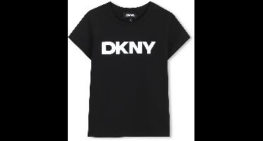 Dkny D62617 T-shirt Met Korte Mouwen Zwart 14 Years Meisje
