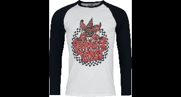 Stranger Things Checkered Circle Heren Shirt met lange mouwen - wit/zwart - M