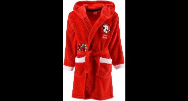 Disney Mickey Badcape - Maat 98 - Ochtendjas - Voor jongens en meisjes - Kerst uitvoering - Rood/wit