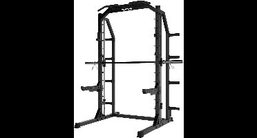 Tunturi SM70 Smith Machine Krachtstation - Fitnessmachine voor het hele lichaam - Plate loaded homegym - Maximaal 300 kg belastbaar