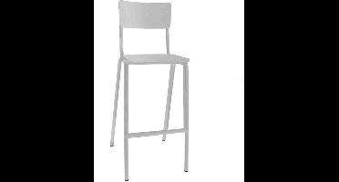 Workliving School Barkruk - Houten Design Wit - 76 CM
