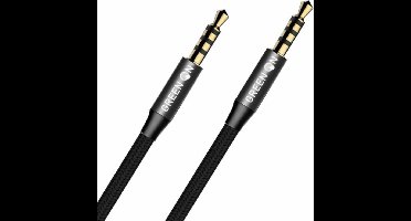 Green On GR 04 - Aux Kabel - 3.5 mm - 2 meter - Gevlochten