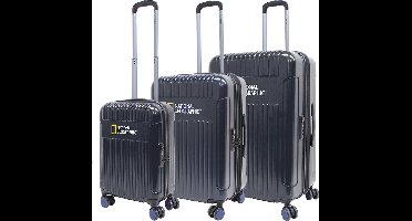 National Geographic Transit Harde Kofferset 3-delig S/M/L Marineblauw - Marineblauw / Set