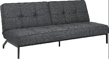 Giga Meubel Slaapbank Lou 2-Zits - 95x198x87cm - Grijs