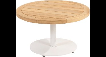 4 Seasons Volta koffietafel - teakhout/wit - Ø60