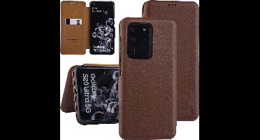 UNIQ Accessory Samsung Galaxy S20 Ultra Book Case hoesje - Bruin