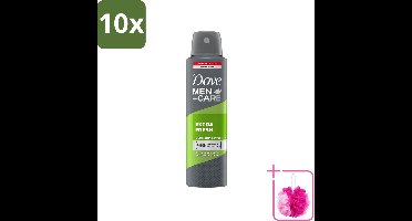 10 x Dove - Deodorant - Men Care Extra Fresh - Verfrissend en energiek - 48 uur bescherming - 250 ml - Bulkverpakking - Deodorant voor mannen - Douchemop - Verfrissend deodorant