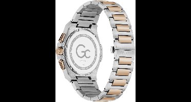 Gc Gc Idolforce Chrono Metal Mechanisch Automatisch Horloge Tweekleurig En Blauw Kast Gemaakt Van 100% Roestvrij Staal En Een Armband Van 100% Roestvrij Staal 43 Z95001G2, Z95002G9, Z95003G7, Z95004G1