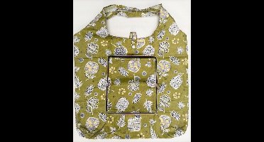 Opvouwbare boodschappentas, herbruikbaar, bloemenprint, nylon