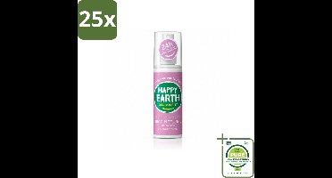 25 x Happy Earth – Deodorant Spray – 100% Natuurlijk Lavender Ylang – 100 ml - Grootverpakking - Vaatwasstrips - Deodorant Spray - Natuurlijke Deodorant - Lavendel En Ylang-ylang - Huidvriendelijk - Vrij Van Aluminium