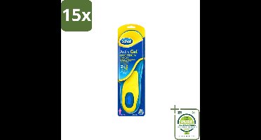 15 x Scholl - Inlegzolen - ActivGel - Maat 35.5 - 40.5 - 1 Paar Inlegzolen - Grootverpakking - Vaatwasstrips - Inlegzolen Voeten - Voetcomfort - Schokdemping - Voetondersteuning - Activgel Inlegzolen