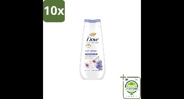 10 x Dove – Douchecrème – Anti-Stress – 225 ml - Grootverpakking - Vaatwasstrips - Douchecrème Anti-stress - Ontspannende Douchecrème - Droge Huid Verzorgen - Hydratatie - Blauwe Kamille
