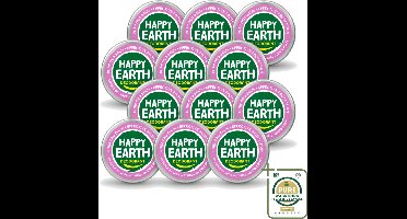 12 x Happy Earth – Deodorant Balm – 100% Natuurlijk Lavender – 45 g - Wasstrips - 100% Natuurlijke Deodorant - Lavendel Deodorant - Natuurlijke Deodorant Balm - Frisse Geur - Huidvriendelijke Deodorant