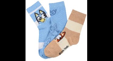 Bluey Sokken Kinderen – 3 Paar – Bluey & Bingo – Maat 31/34