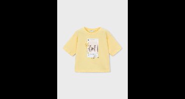 MAYORAL - Meisjes t-shirt - Maat 104 - Meisjes - Geel -