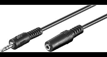Audioverl. 3,5mm connector -> 3,5mm connector St/Bu 5.00m