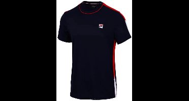 Fila Gabriel - T-shirt - Navy/Fila Red Comb - 128