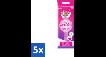 5 x Wilkinson - Wegwerpscheermesjes - Xtreme 3 My Intuition - Comfortabel - 1 scheermesje - Voordeelverpakking - 5 stuks