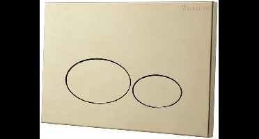 Wiesbaden X32 Metal Drukplaat voor Inbouwreservoir - Geborsteld Messing PVD