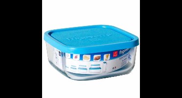 Frigoverre Voorraaddoos Microwave M.deksel Tr-blauw 15x15cm
