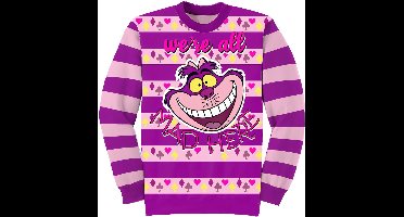 Alice In Wonderland All Mad Here Heren Gebreide trui - meerkleurig - XXL