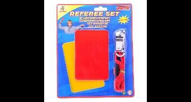Scheidsrechterfluit rode & gele kaart