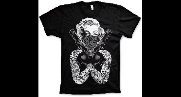 Marilyn Monroe Gangsta Pose T-shirt AB-1-17543-L134