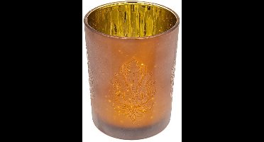 Sfeerlicht matglas/metallic Ganesha – 10 cm x 12,5 cm
