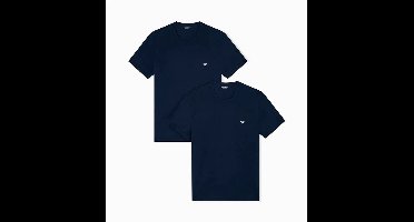Armani T-shirts met ronde hals 2-pack blauw