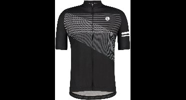 AGU Striped Fietsshirt Essential Heren - Zwart - M