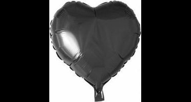 Folie ballon hart Zwart, 18inch leeg
