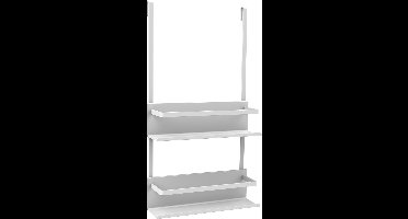 Allibert New Game - doucherek - 35 cm - mat wit gelakt aluminium