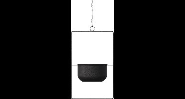Skye Decor, Decoratieve pot, Parapet - Black, Metaal, Zwart, 25 x 17 x 40 cm