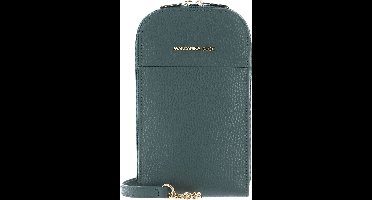 MANDARINA DUCK Leren Telefoontasje Schoudertas Mellow Leather Phone Crossbody Bag Dark Forest Groen