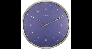 NeXtime 60 Minutes – Wandklok – 33 cm – Metaal – Blauw
