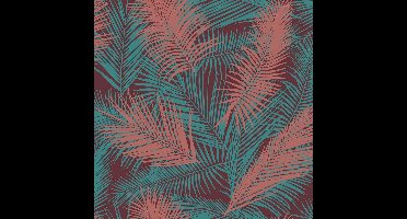 Eden palm bruin/metallic petrol - J98210