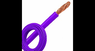 Montagedraad VDS 2.5mm² (H07Z-K) 90°C violet - per rol 100 meter (51784)