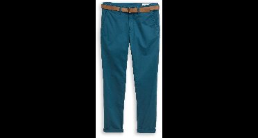 Tom Tailor Denim - Slim-fit chino met riem - Maat 33/32 - deep pond green