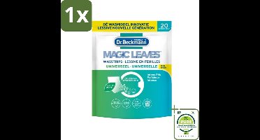 1 x Dr. Beckmann - Magic Leaves Universeel - Wasstrips - Witte en Gekleurde Was - 20 Wasbeurten - Wasstrips - Wasmiddel - Wasverzachter - Ecologisch Wassen - Milieuvriendelijk