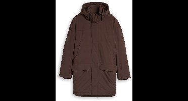 Tom Tailor Denim - Parka met relaxte pasvorm en afneembare capuchon - Maat XL - cool dark brown