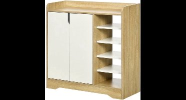 Schoenenkast – Schoenenopberger – Schoenenrek – Schoenmeubel – Compact 80x30x80 Cm – Verstelbare Legplanken – Houtmelamine