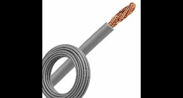 Montagedraad VDS 6mm² (H07Z-K) 90°C grijs - per rol 100 meter (51801)