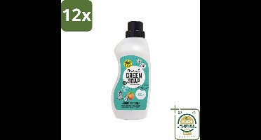Marcel's Green Soap - Wasverzachter - Perzik & Jasmijn - Zachte frisheid - 30 Wasbeurten - 750 ml - Voordeelverpakking - 12 stuks - Milieuvriendelijk - Vegan