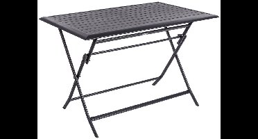 Rechthoekige opvouwbare tuintafel voor 4 personen van aluminium AZUA