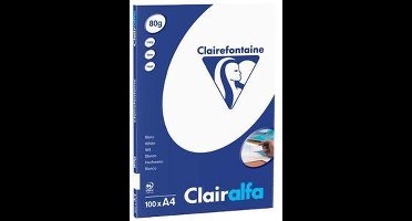 Clairefontaine Clairalfa - Kopieerpapier- A4 80 gram - Wit - 100 vellen