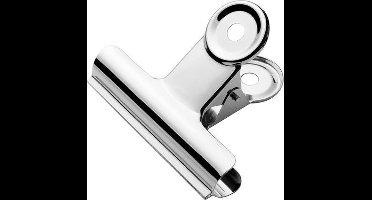 Westcott bulldog klem - 75x17mm - metaal - zilver - 10 stuks - AC-E10905