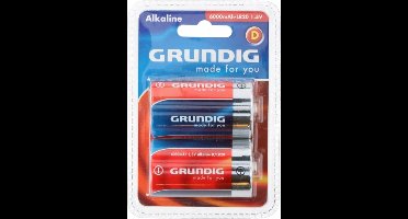 Grundig D Alkaline Batterijen - 2 stuks