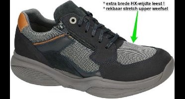 Xsensible Vrouwen Leren Lage sneakers / Herenschoenen 30088.1 - Blauw combi - Maat 46