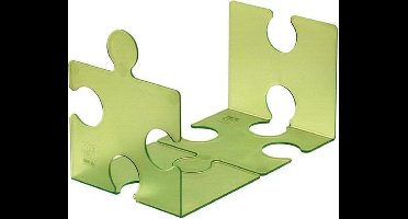 Boekensteun HAN Puzzle - transl.groen set a 2st.