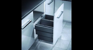 Hailo Cargo Synchro afvalsysteem front 56 liter grijs 360862